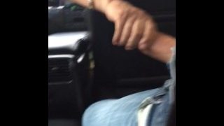 Flashed curious cab driver and he grabbed it